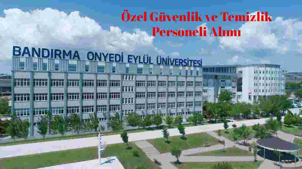 Bandırma Onyedi Eylül Üniversitesi Sözleşmeli Personel Alımı 2020