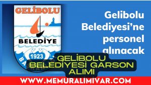 Çanakkale Gelibolu Belediyesi 4 Personel Alımı Yapacak 2022