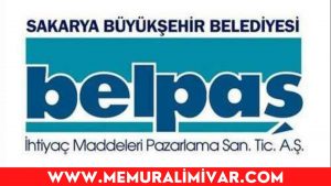 Sakarya Büyükşehir Belediyesi (BELPAŞ) 15 Personel Alımı Yapacak 2022