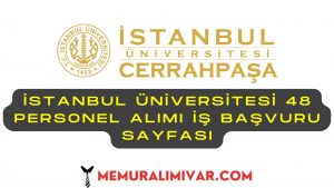 İstanbul Üniversitesi 48 Personel Alımı İş Başvuru Sayfası